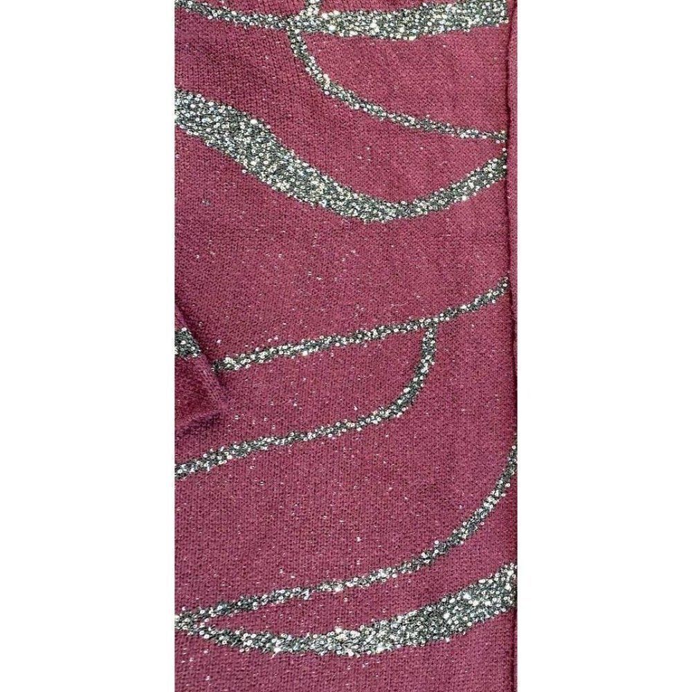 Alfani Cardigan Sweater Small Open-Front Sequins - Picture 3 of 8